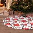 thumbnail image 6 of KLL 36" Christmas Tree Skirt Amanita Red Mushroom Xmas Tree Skirts Mat for New Year Xmas Holiday Party Indoor Outdoor Home Decoration, 6 of 7