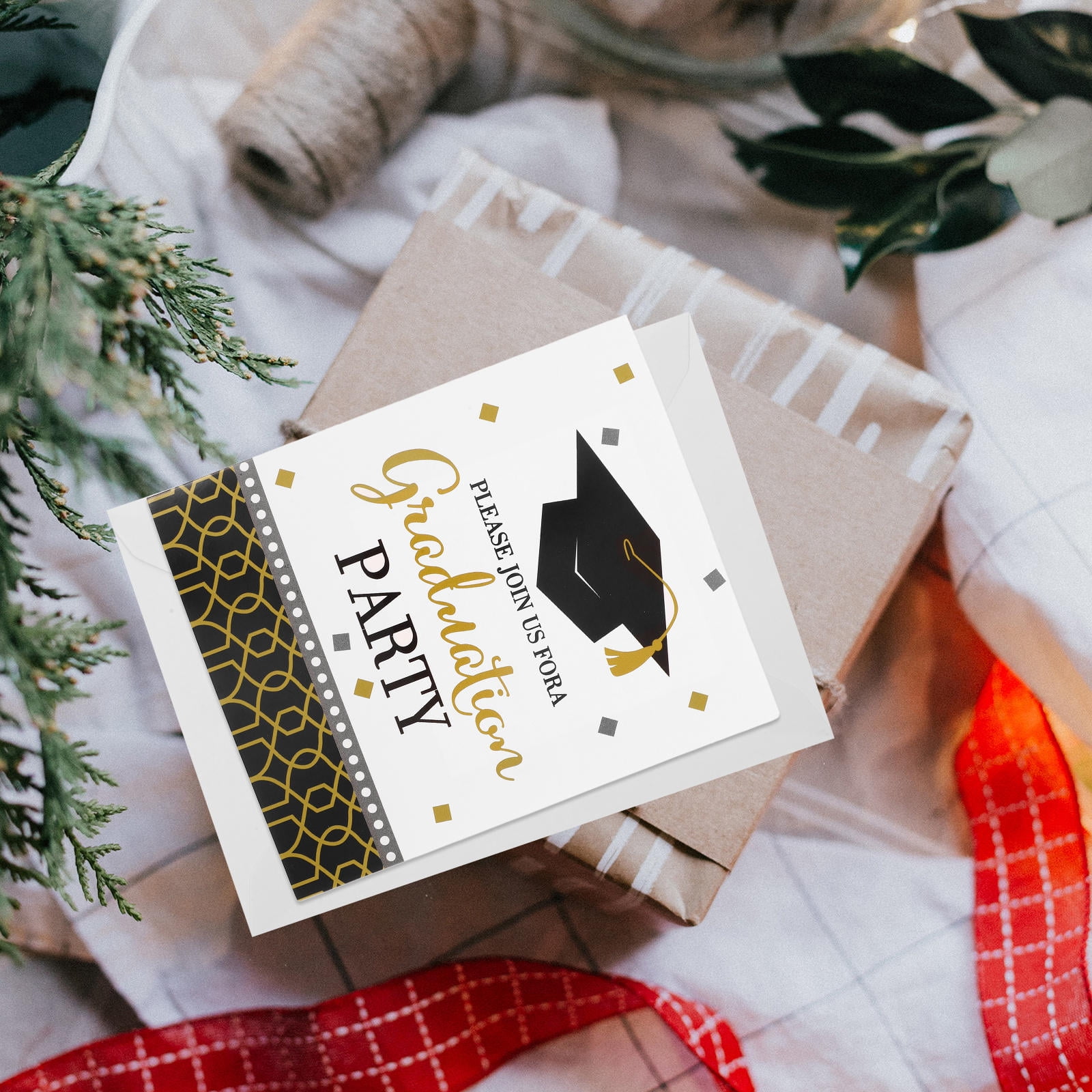 Masteelf 32 Pcs  Graduation Cards Pack Graduation Season Inviting Cards Decorative Grad Party Invitation Cards Grad Season Celebration Cards Party Inviting Cards