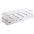 thumbnail image 4 of Tachiuwa 2 Pieces Clear Acrylic Chip Rack with Cover Casino Chip Tray with Cover, 4 of 9