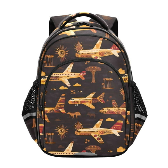 ALAZA Totem Airplane School Backpack Elementary Bag Bookbag Travel Rucksack