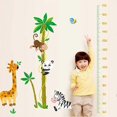 thumbnail image 1 of Pegatinas decorativas removibles para pared con diseño de jirafa, panda y mono trepando a un cocotero, ideales para la habitación de los niños, bebés y guarderías., 1 of 5