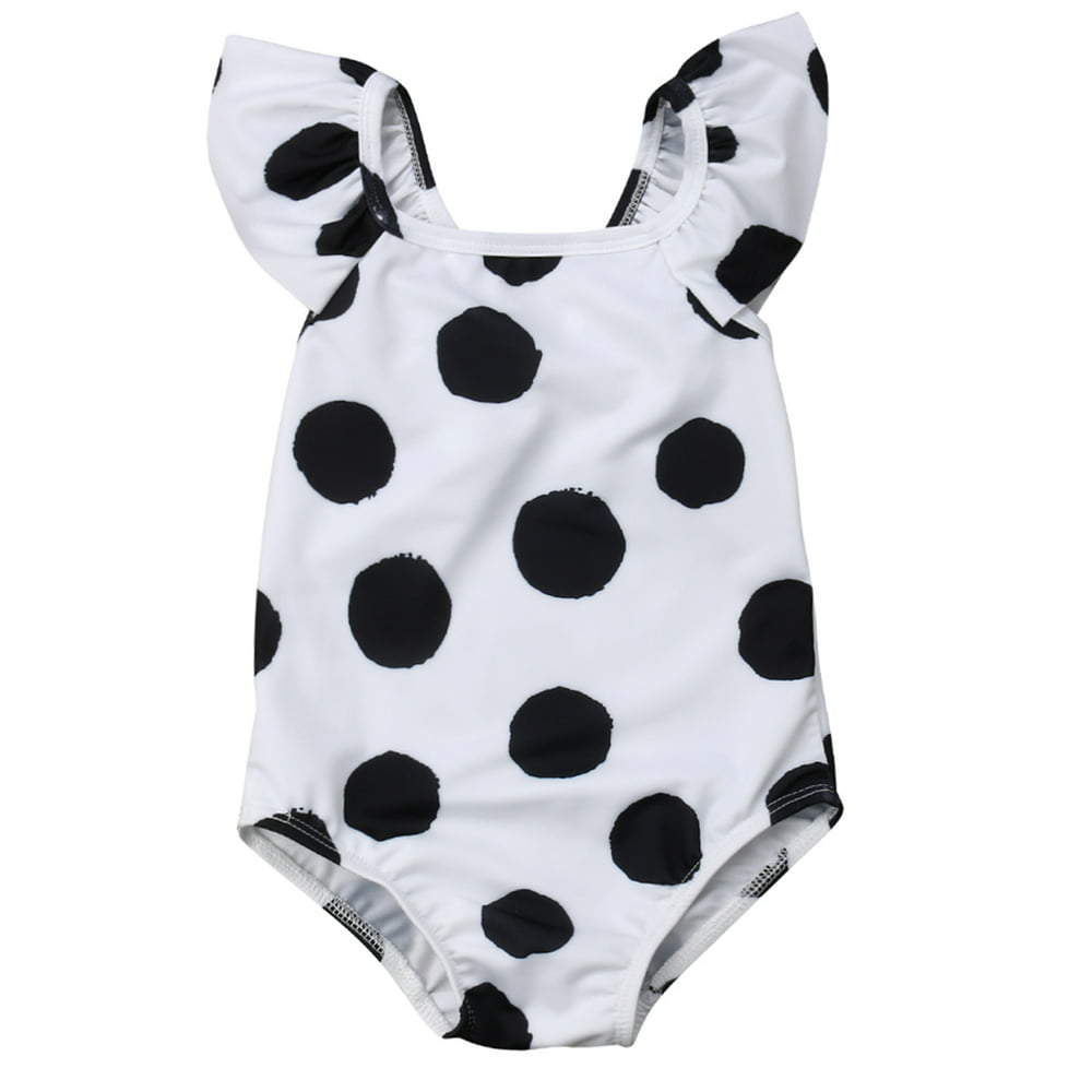 Stylesilove Styles I Love Baby Toddler Girl Polka Dots Black And
