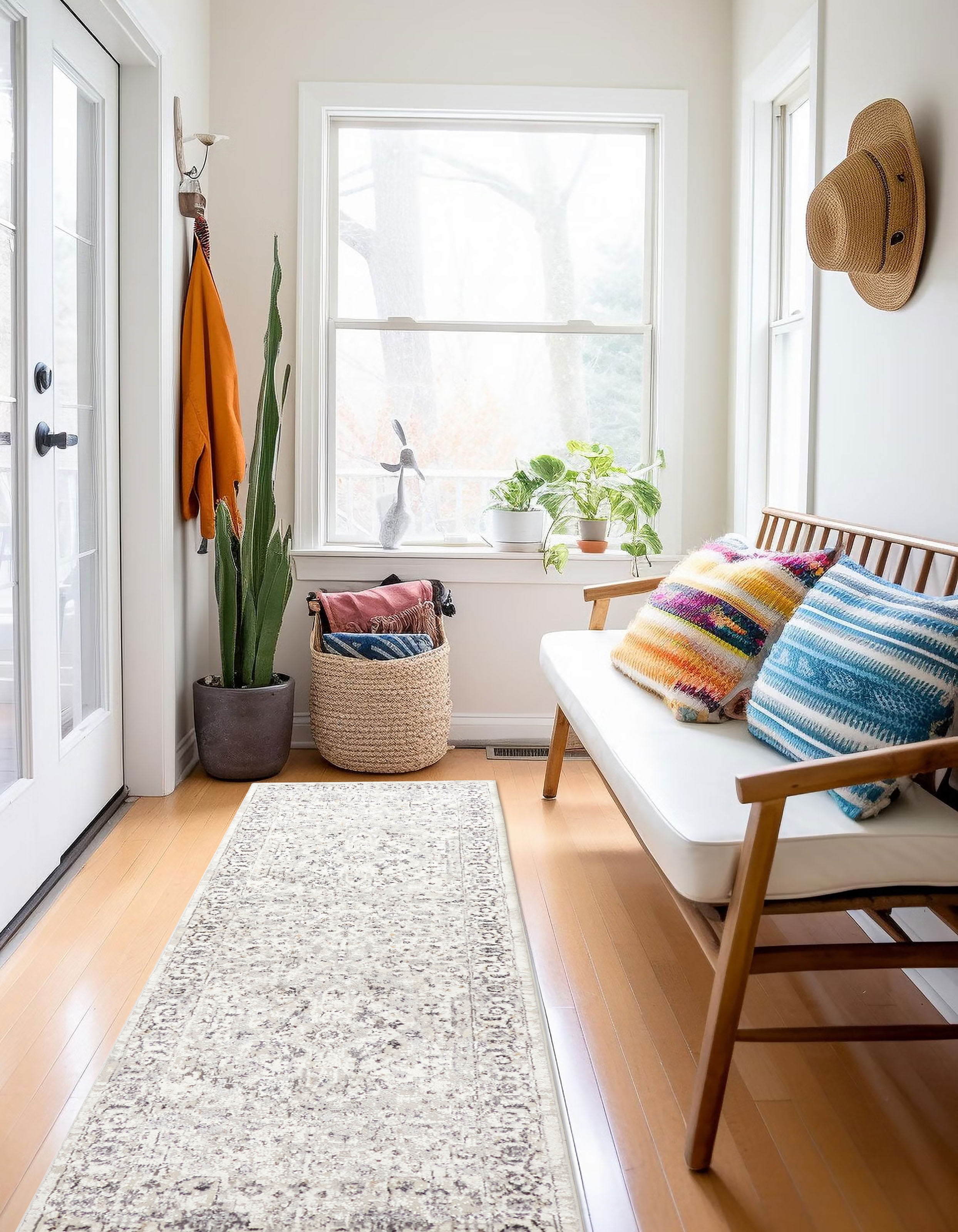 ECARPET Tapis Traditionnel Mira pour Salon, Chambre, Salle A Manger, Entrée, Couloir et Plus Encore.