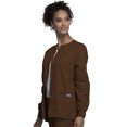thumbnail image 3 of Cherokee Workwear Prints Women's Scrubs Jacket Snap Front Warm Up 4350, 3 of 6