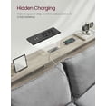 thumbnail image 4 of VASAGLE 70'' Console Table with Outlet and Shelves, Sofa Table with Hidden Charging Station, Behind Couch Table Skinny, Long Entryway Table for Hallway, Living Room, Greige and Black, 4 of 5