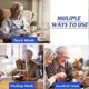 thumbnail image 4 of 5X Large Reading Magnifying Glass with Light, Rechargeable Hands-Free Magnifying Lamp with Flexible Gooseneck, 24x17cm Ultra Clear Lens, Perfect for R, 4 of 5