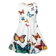 thumbnail image 4 of LOVZFMLL Robe de Princesse Imprimée pour Enfants et Filles de 4 à 14 Ans, Manches Longues, Col Rond, 4 of 7