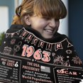 thumbnail image 6 of 60th Birthday Gifts for Women - th Birthday Decorations for Girl, 60th Birthday Gift Ideas, Back in 1963 Throw Blanket Grandma/Mom Birthday Gifts (Back in 1963) Back in 1963, 6 of 7