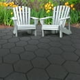 thumbnail image 2 of 13in x 15in STOMP Hex Recycled Materials Stepping Stone in Black, 10-pack, 2 of 2