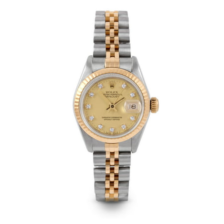 Pre Owned Rolex Datejust 6917 w/ Champagne Diamond Dial 26mm Ladies Watch (Certified Authentic & Warranty Included)