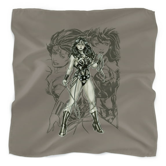 Justice League Wonder Woman Sketch Bandana (21 in x 21 in)