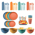 thumbnail image 1 of 44pzs Vajilla  BelugJuego Color Cocina Paja Trigo Plato Tazas Kit Malubero Multicolor, 1 of 4