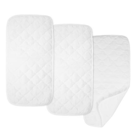 American Baby Company Ultra Soft Quilted Waterproof Changing Table Pad Liners, 3