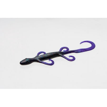 Zoom Lizard Fishing Bait Smoke Purple 6" 9-pack Soft Baits