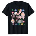 thumbnail image 1 of AALJY T-Shirt Joyeuses Pâques avec Lapin Œuf, 1 of 5