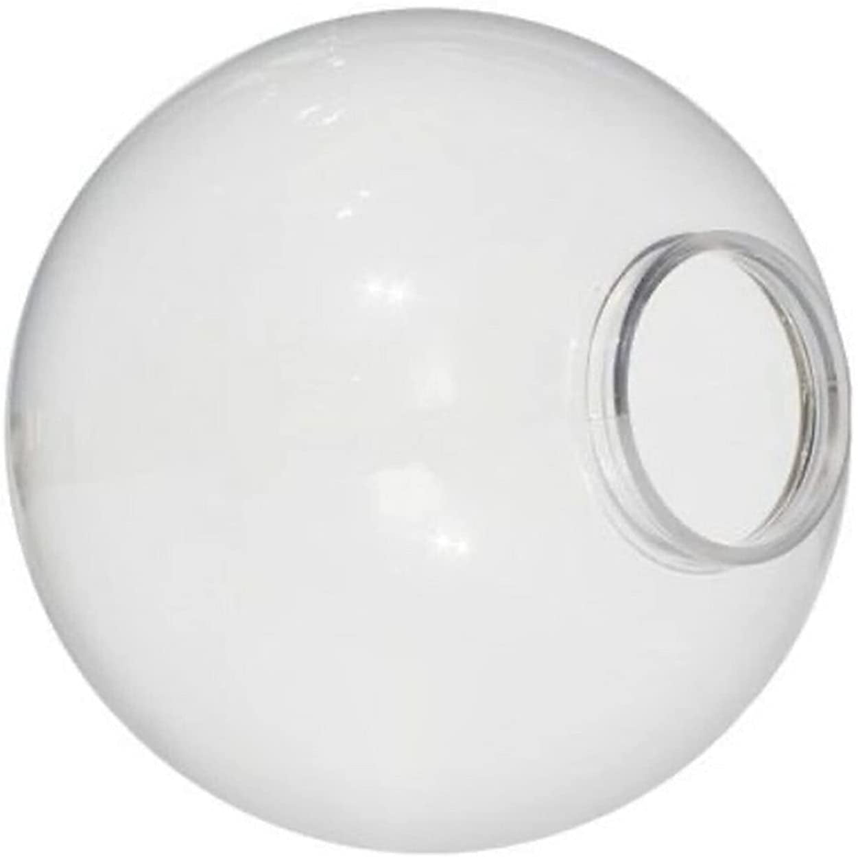 KastLite 12 Smoke Acrylic Lamp Post Globe Smooth Textured with 3.91 Fitter Neck Manufactured in the USA 
