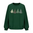 thumbnail image 6 of Waffle Christmas Sweatshirt Womens Christmas Tree Printed Crewneck Sweaters Pullove Loose Casual Shirts Holiday Long Sleeve Tops Xmas Gifts, 6 of 6