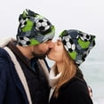 thumbnail image 5 of Lsque Football Pattern Knitted Beanie, Unisex Winter Hat, Knit Hat Winter Beanies Thick Fisherman Beanies Cuffed Plain Skull Caps, 5 of 6