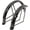 Black, variant on Gold 20 inch bicycle horn shaped mudguard set with adjustable metal front and rear wheels, mud tiles, retro chrome plated bicycle water and mud blocking accessories available in multiple colors