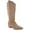 Cognac, variant on Women's Mid Calf Cowgirl Boots Cowboy Boots Pointed Toe Fashion Slip-On Chunky Heel Embroidery Stitched Western Camel Boot