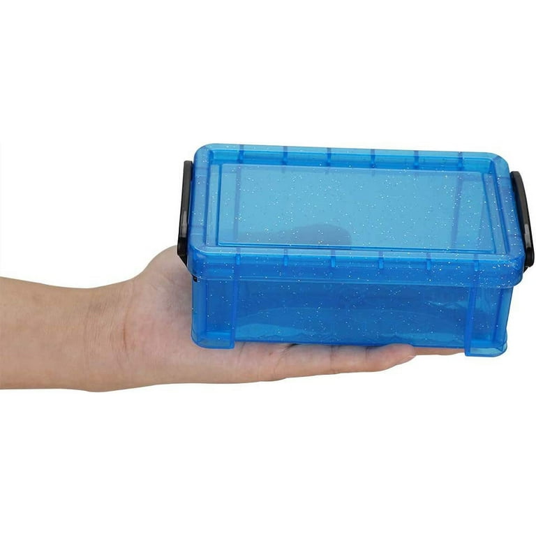 60 Small Plastic Boxes 1.75 X 1.75 Cm X 0.75 craft Organizer Plastic Box  Nail Jewelry Bead Storage Container US Seller Bx-246 