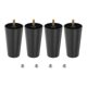 thumbnail image 1 of Patas de muebles redondas cónicas de plástico de 4.5 pulgadas, juego de 4 patas de repuesto para sofá con pernos colgantes M8, 1 of 6