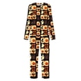 thumbnail image 5 of DISKEBUISS Pajama Sets for Women Halloween Print Long Sleeve Tops & Pants 2 Piece Casual Home Comfort, 5 of 5