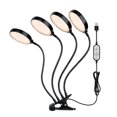 thumbnail image 1 of Invernadero USB Clip-on LED Dimmable Cultive Sótano de la luz Flor de interior Planta suculenta Crecimiento de la lámpara de plántula 1250 LUMEN 60W 4 cabezas Jumpingount HA011855-04B, 1 of 7