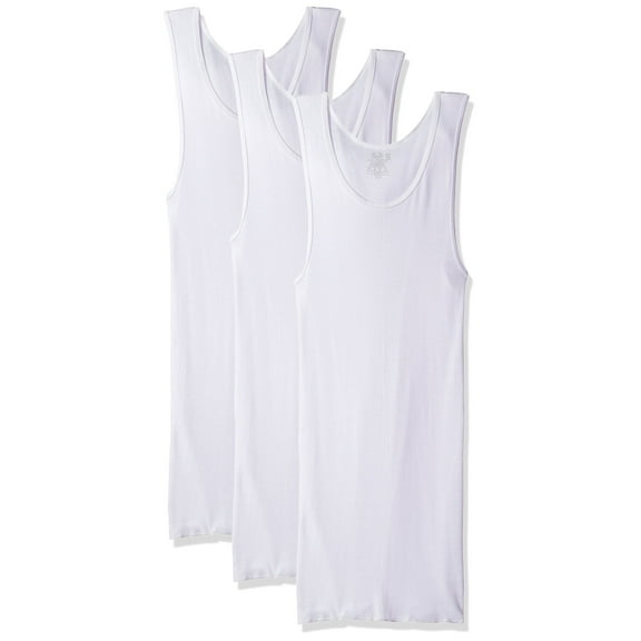 Fruit of the Loom mens 3-pack Premium Big Man A-shirt Underwear, White Ice, 5X US