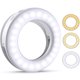 thumbnail image 3 of Luz para selfies, luz para selfies para teléfono móvil, anillo de luz para teléfono móvil, anillo de luz de 40 LED con 3 niveles de brillo, anillo de luz para selfies recargable por USB, para todos, 3 of 8