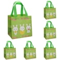 thumbnail image 2 of CoreLiving Large Easter Bags with Durable Handles Reusable Non-Woven Tote for Gift Wrapping Candy Storage Easter Basket Stuffers Holders Party Favors 5-Pack, 2 of 6