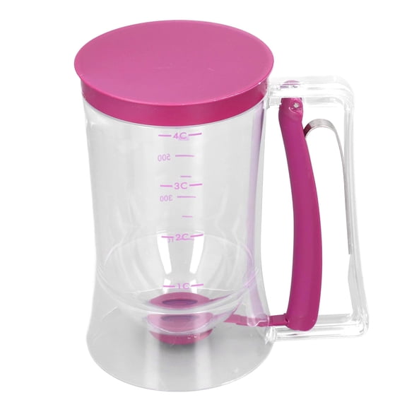 EOTVIA Pancake Batter Dispenser,Pancake Pourer,Pancake Dispenser PP Material Trigger Handle Wide Opening Controllable Food Size Measurable Scale Pourer