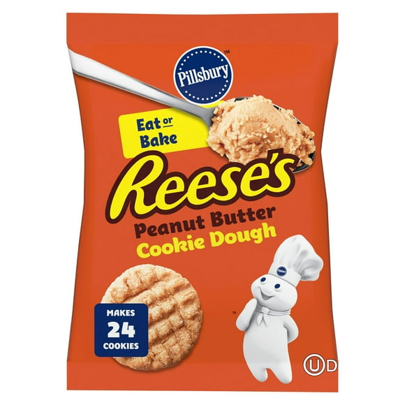 Pillsbury Prêts à cuireMC Reese's Beurre d'arachide Pâte à biscuits 20 biscuits, 260 g