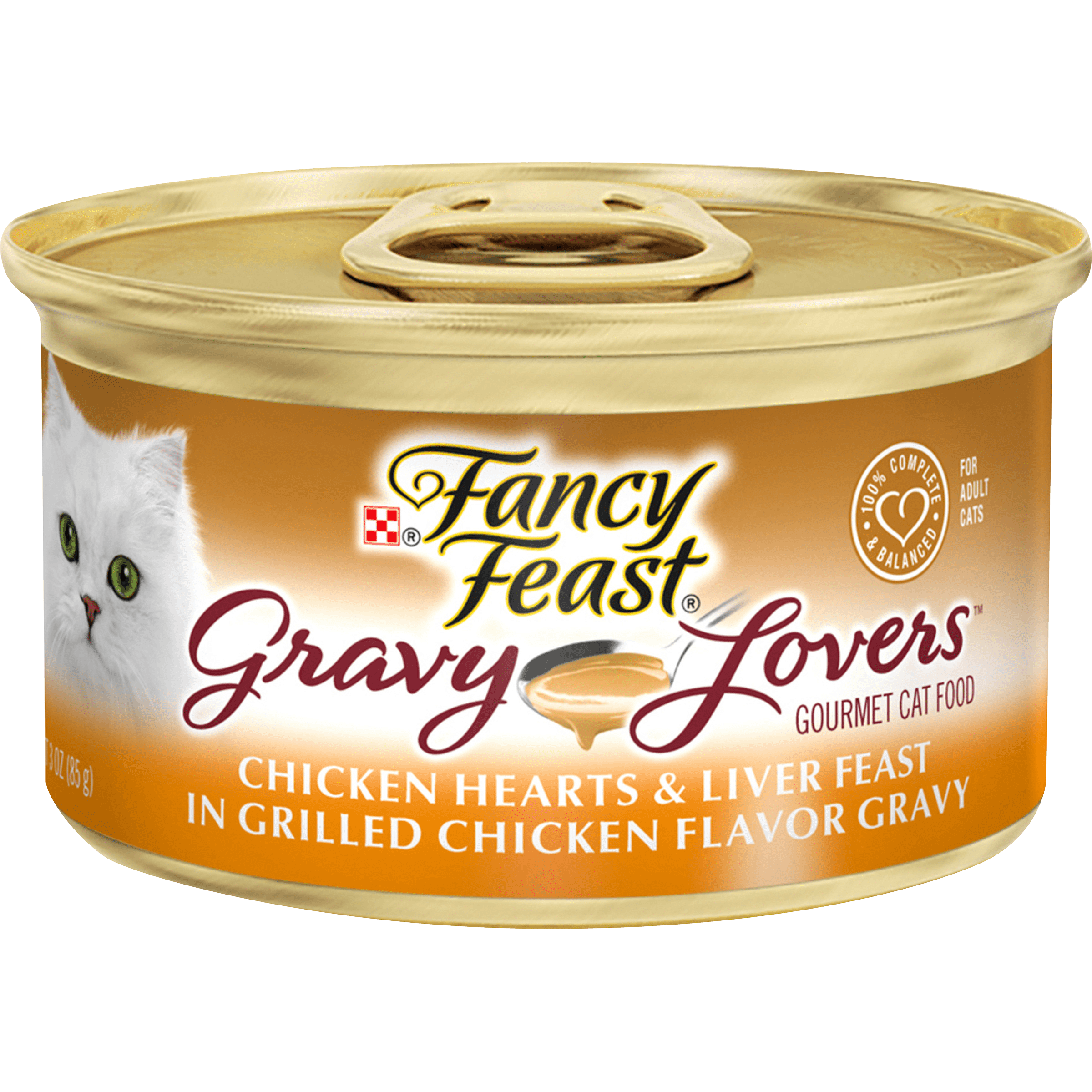 (24 Pack) Fancy Feast Gravy Wet Cat Food, Gravy Lovers Chicken Hearts ...