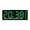 Green, variant on Multifunction LED Digital Alarm Clock with Temperature Display - Auto-DST Adjustment & Dual Power (USB/Battery) | Adjustable Brightness Night Light for Bedroom/Office