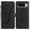 Black, variant on For Google Pixel 7 Folio Wallet Case with Wrist Strap, Embossed Butterfly Pattern, Lightweight Protective PU Leather Phone Case with Credit Card/Cash Slots, Magnetic Closure, Red
