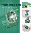 thumbnail image 2 of Miniventilador portátil FADACHY 5 en 1 con soporte para teléfono 3000 mAh, color verde, 2 of 6