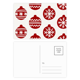 thumbnail image 1 of Festival de Navidad copo de nieve la línea roja Set cumpleaños gracias tarjeta postal correo lado 20pcs, 1 of 3