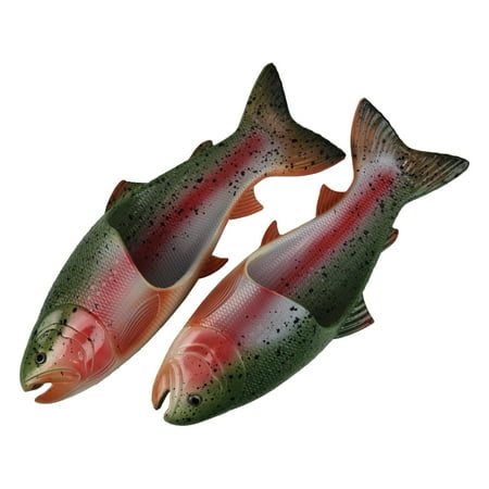 Rivers Edge Products Trout Fish Sandals Slip Resistant Contoured Foot Bed Large