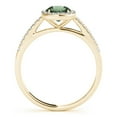 thumbnail image 3 of Aonejewelry 1.20 Ct. Ttw Cushion Shape Green Amethyst Bridal Set In 10k Yellow Gold, 3 of 4