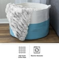 thumbnail image 2 of Home-Complete Extra-Large Cotton Rope Basket for Adults, Blue, 2 of 5