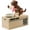 Brown and White, variant on Dog Piggy Bank, My Dog Piggy Bank, Puppy Money Saving Box, Cute Automatic Stealing Coin Bank, Bank Money Saving Box Dog Shake Heads Tail Ears Rotating(Brown)