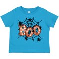 thumbnail image 3 of Inktastic Halloween Boo with Spiders in Web Boys or Girls Toddler T-Shirt, 3 of 5