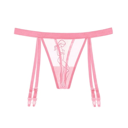

Underwear For Women Thongs Lace Bikini G String Thong Ladie Garter Belt Thong Panties 6 Pack
