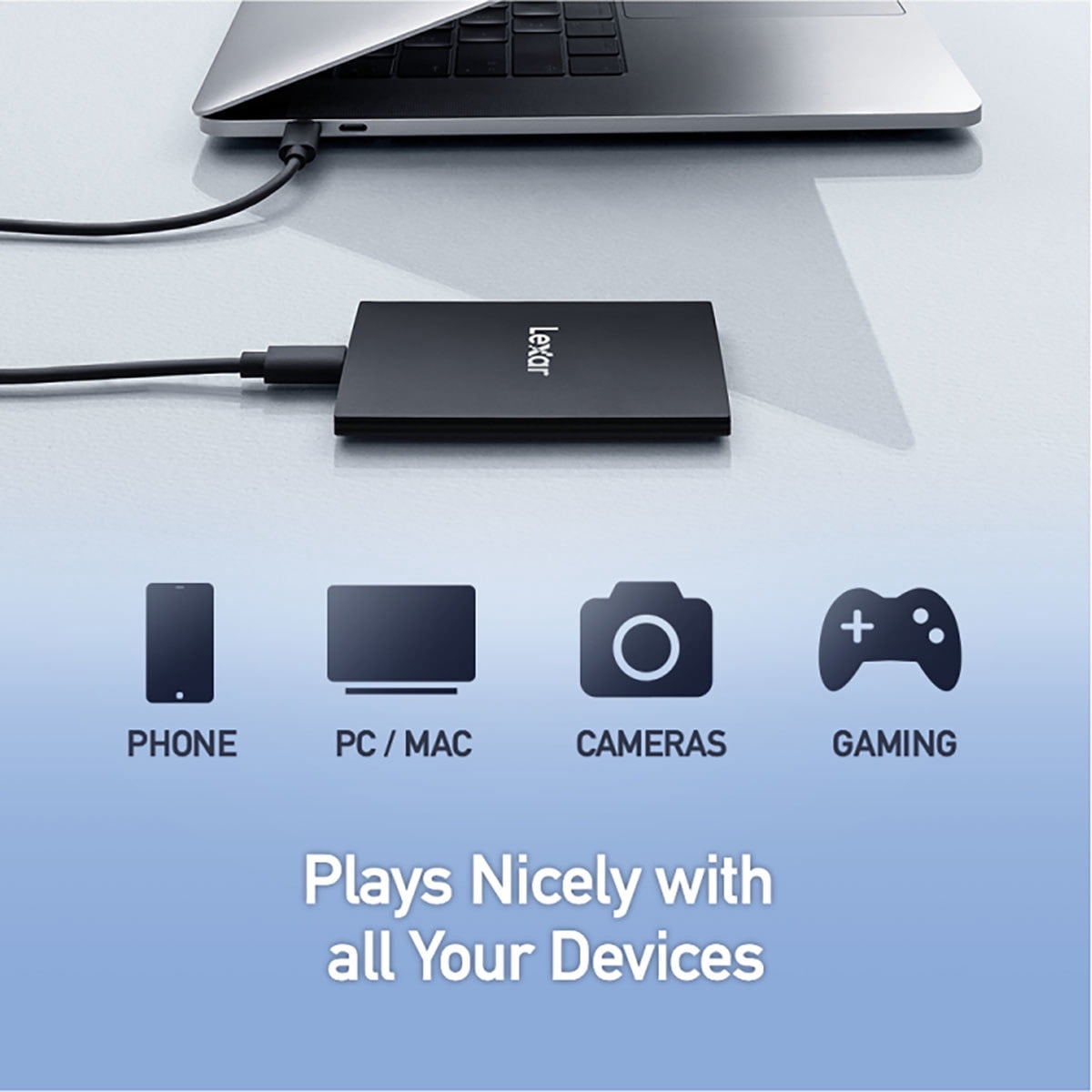 Lexar SL500 2TB USB 3.2 Gen 2 Type-C Portable External SSD