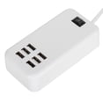 thumbnail image 4 of Adaptador de cargador de escritorio con 6 puertos, 30 W, USB, estación de carga rápida, enchufe de EE. UU. de 100 a 240 V, 4 of 15