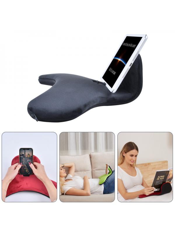 Automotive Pad Holder,Tablet Stand Pillow Holder Multi-Angle Soft Pillow Lap Stand for Tablets E-Readers Smartphones Books Magazines Black