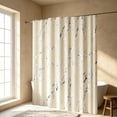 thumbnail image 5 of Polyester Shower Curtain, Waterproof Bathroom Partition Curtain with Metal Grommets, Tone Decorative Curtain for Home Bath, Guest Bath, and Compact Spaces, 5 of 6
