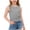 Gray, variant on Girls Ribbed Crop Tank Top Soft Stretchy Solid Black Summer Casual Basic Top Sleeveless Layering Tee Kids Girls to Big Kids,Size 11-12 T