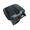 thumbnail image 4 of (2 pack) Hyper Tough 32 Gallon Wheeled Heavy Duty Plastic Garbage Can, Attached Lid, Black, 4 of 10